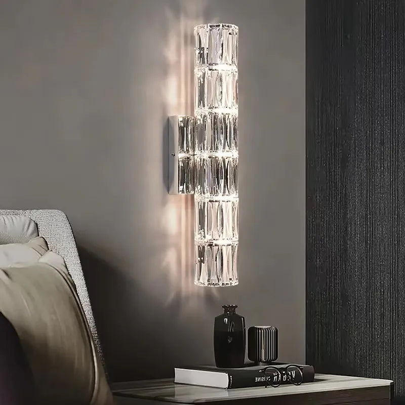 Luster Crystal Wall Sconces: Modern Elegant Glass Wall Light Fixtures