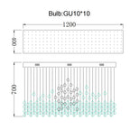 Stone Crystal LED Chandelier: Modern Luxury Lighting Fixture for Living Room Decor