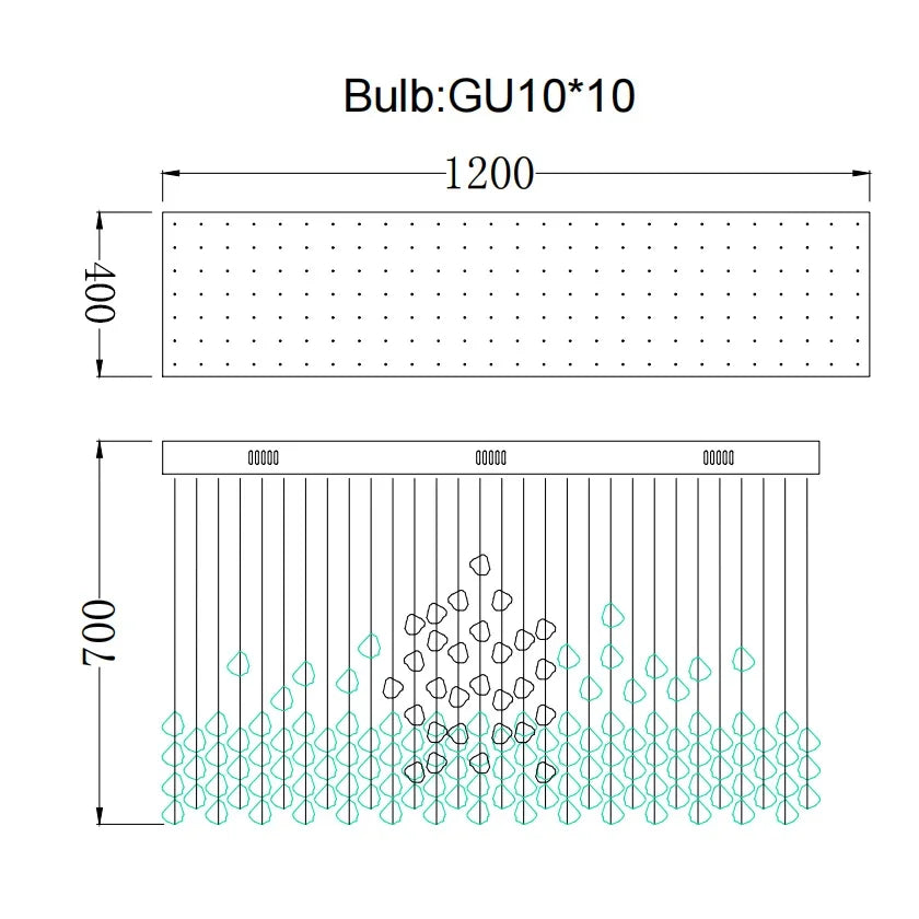 Stone Crystal LED Chandelier: Modern Luxury Lighting Fixture for Living Room Decor