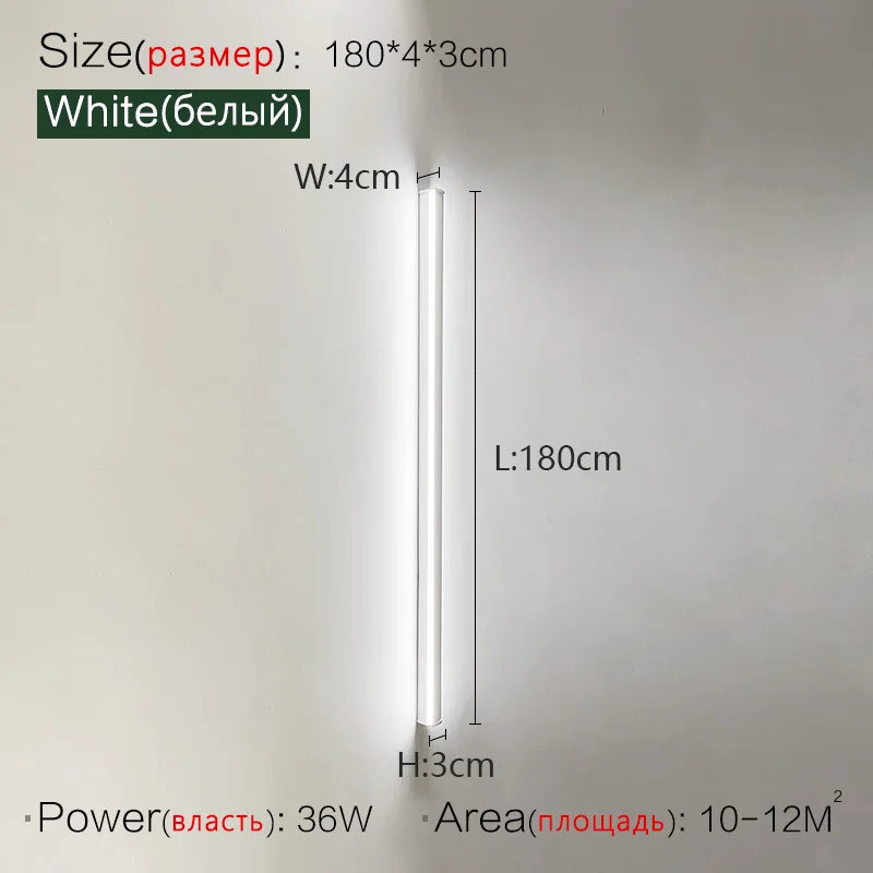 Long Strip Wall Lamp: Minimalist Luxe Ceiling Light for Living Room, Bedroom, Aisle