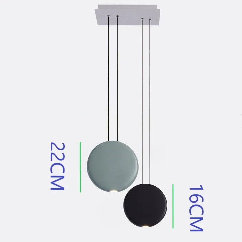 Scandinavian Moon Crescent Chandelier, Minimalist Kitchen Island Pendant Lamp