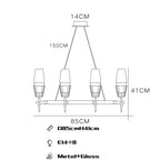 Gold Lustre Glass Chandelier: Modern Luxury Pendant for Living, Dining, Bedroom