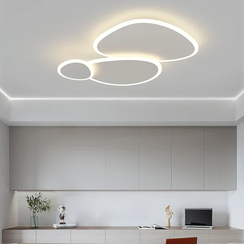 Modern Dimmable LED Ceiling Chandelier for Home Living Bedroom Study Room