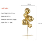 Nordic 7-Light E27 LED Floor Lamp for Living Room Decor