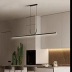 Black Art LED Ceiling Chandelier for Kitchen Island and Dining Room
