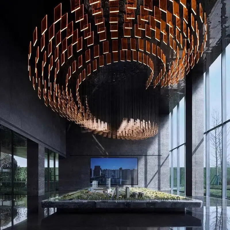 Acrylic Chandelier Lights Modern Minimalism Design Customized Home Lighting