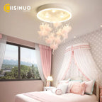 Dancing Girl LED Chandelier: Modern Kids Room Light, Cartoon Ceiling Lamp