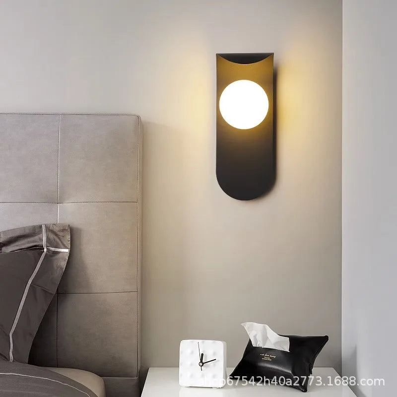 LED Round Wall Lamp for Modern Living Room and Bedroom Lighting