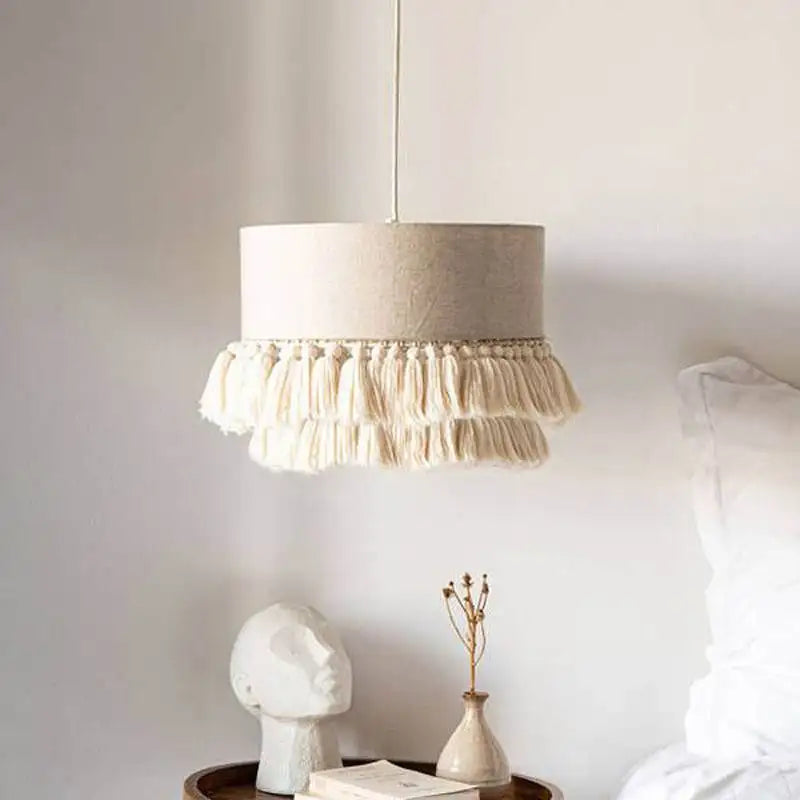 Wabi Sabi Fabric Ceiling Chandelier for Home Decor and Lighting Fixtures