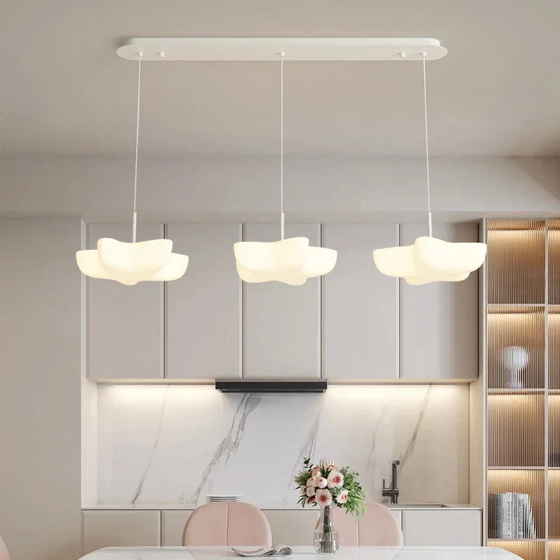 Cloud White Floating Pendant Chandelier for Dining Room, Kitchen Island, Indoor Lighting