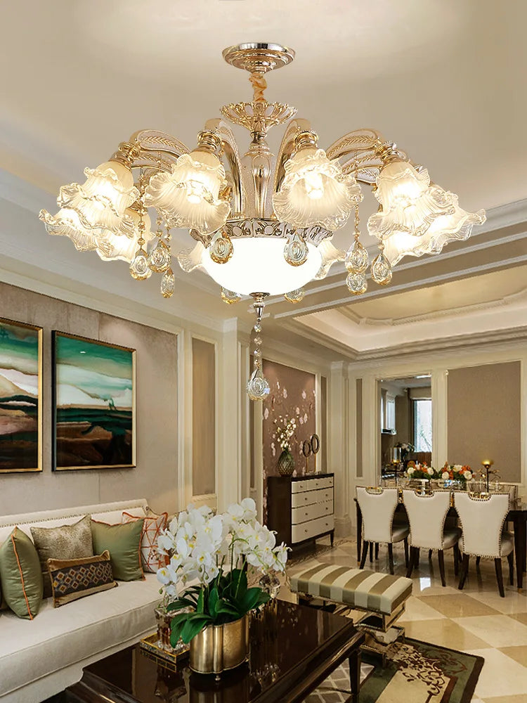 Crystal Luxury Ceiling Chandelier for Living Room, Hotel, Villa Lobby - Nordic Modern Lighting