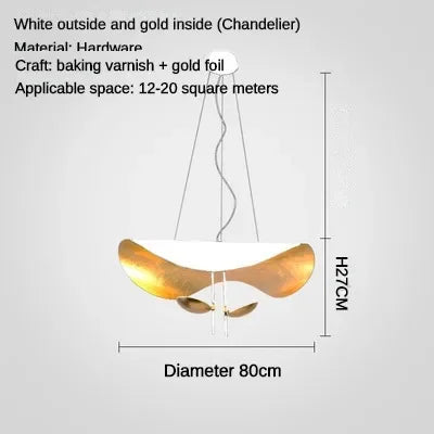 LED Saucer Ceiling Chandelier: Modern & Atmospheric Living Room Pendant Light