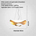 LED Saucer Ceiling Chandelier: Modern & Atmospheric Living Room Pendant Light