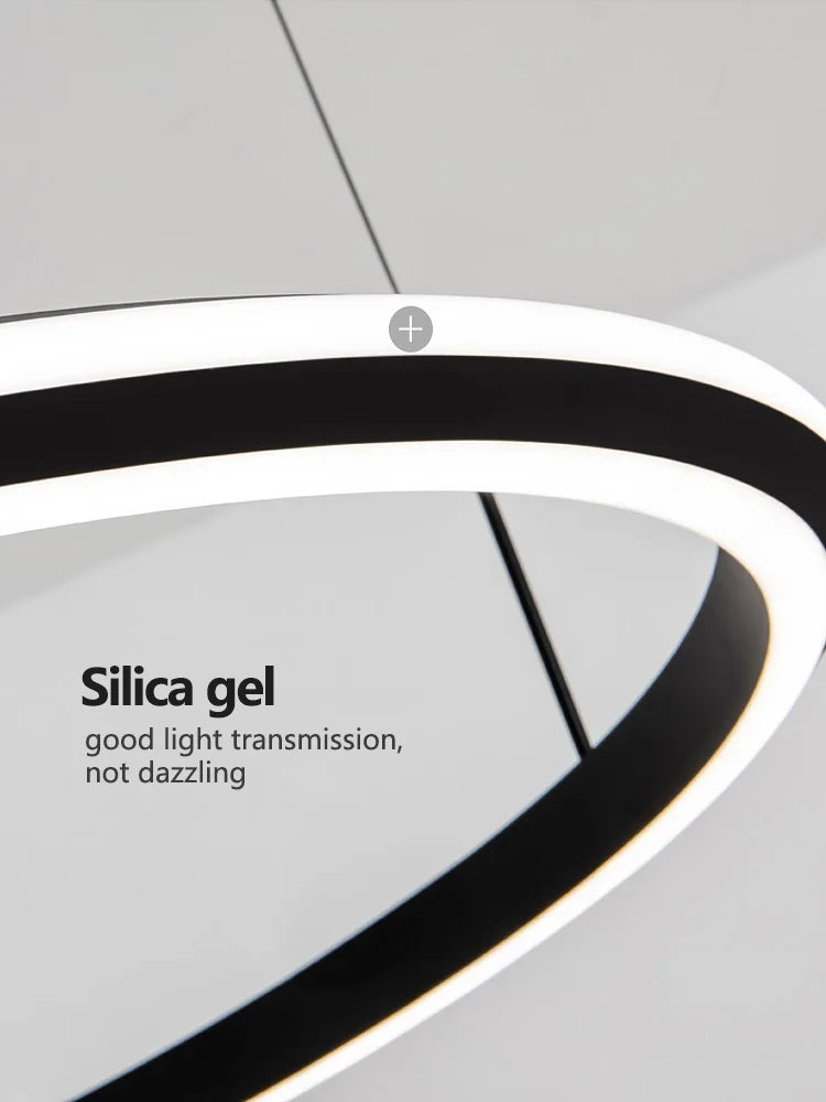Modern Luxury Ring Chandelier for Living Room, Bedroom, and Restaurant