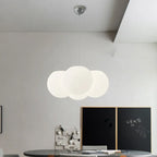 Nordic White Ball Chandelier Pendant Light for Stylish Home Decor