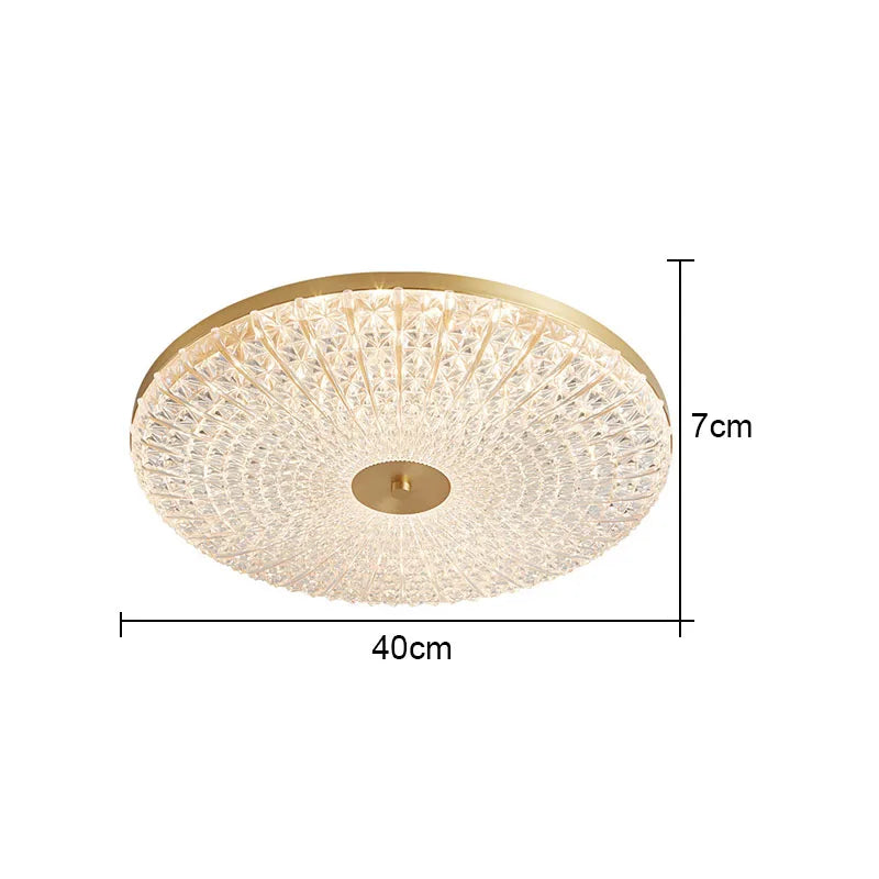 Round Acrylic Ceiling Lamp: Modern Light Luxury for Bedroom & Living Room