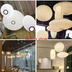 White Silk Pendant Chandelier for Living Room Hotel Hall - Modern Ceiling Lamp