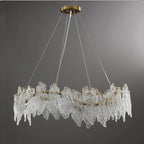 Wavy Copper Chandelier: Light Luxury for Living Room, Study, Bedroom