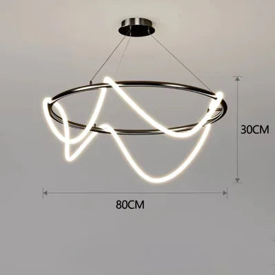 Long Hose LED Ceiling Chandelier for Dining Room & Kitchen - Pendant Lighting
