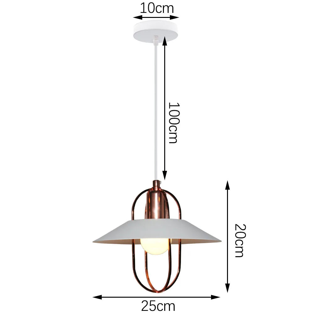 Iron Pendant Light for Dining Room, Kitchen, and Bedroom