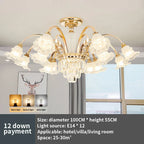 Modern Light Luxury Living Room Chandelier Elegant Dining Bedroom Lamp