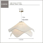 Petal Chandelier Light: Modern Fabric Ceiling Pendant for Bedroom, Living Room, Dining Room