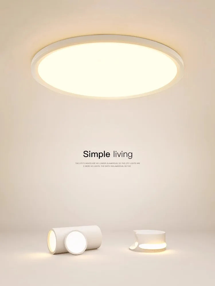 Modern LED Round Ceiling Lamp for Bedroom Study Balcony Decor