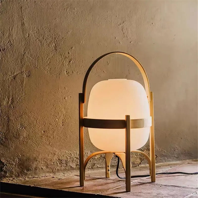 Cestita LED Floor Lamp: Modern Art Wood Light for Living Room, Bedroom & Study