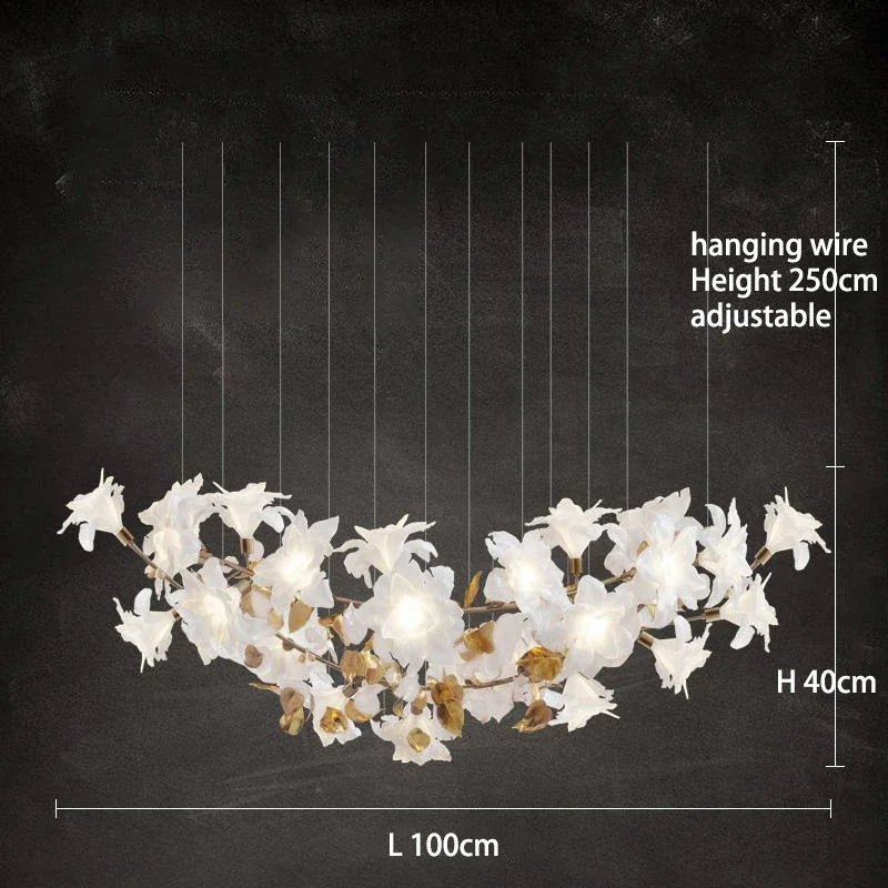 Crystal Flower Luxury Chandelier for Home Decor