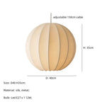 Silk Nordic E27 LED Pendant Lamps for Dining Room Minimalism Lighting