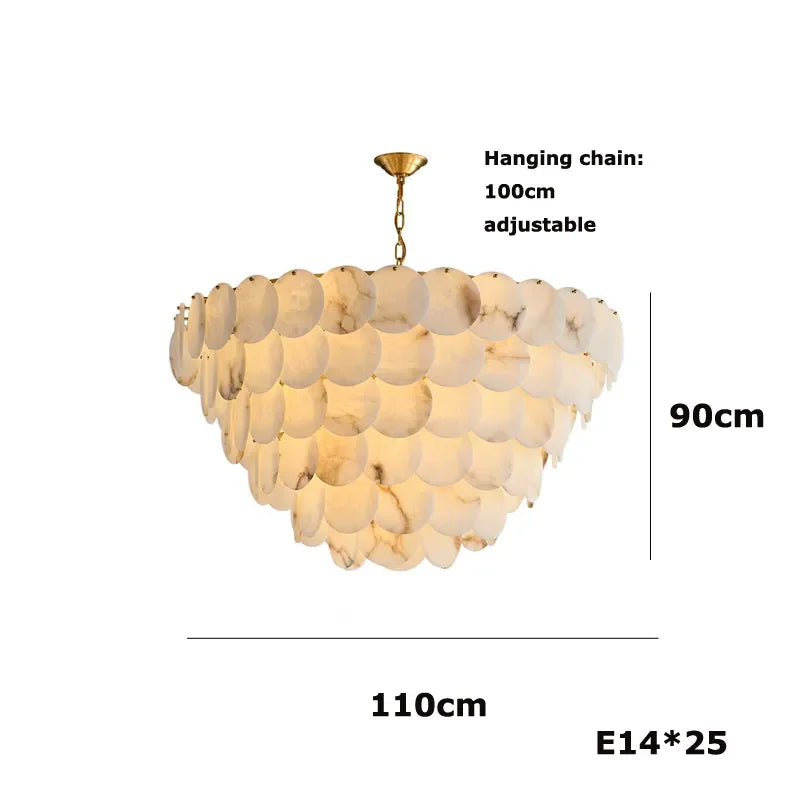 Marble Design Modern Chandelier for Living Room Bedroom Dining Ceiling Light