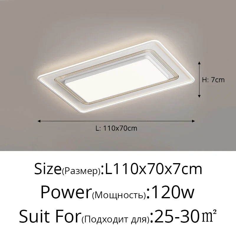 LED Ceiling Light with Remote Dimming for Modern Nordic Home Decor