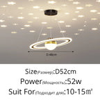 LED Gypsophila Chandelier for Modern Living Room Decor - Crown Ceiling Pendant Light
