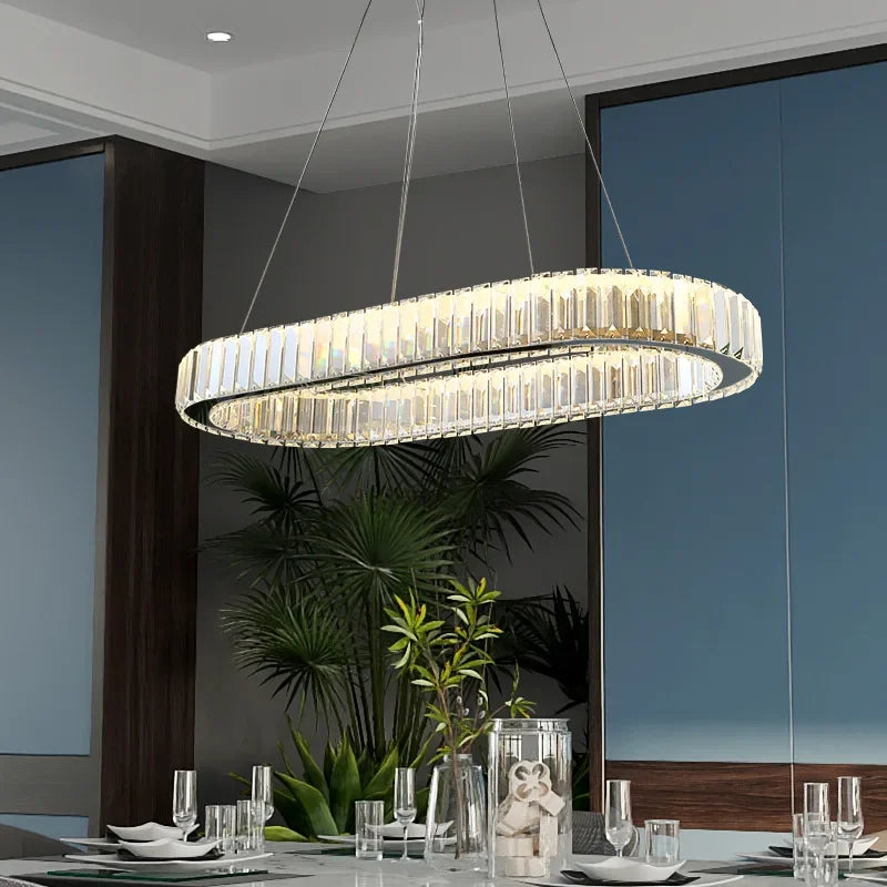 Crystal Ceiling Pendant Chandelier for Luxe Room Decor