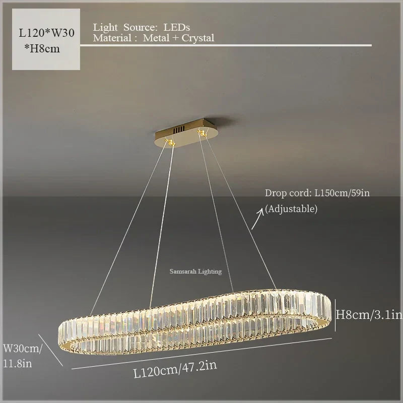 Crystal Ceiling Pendant Chandelier for Luxe Room Decor