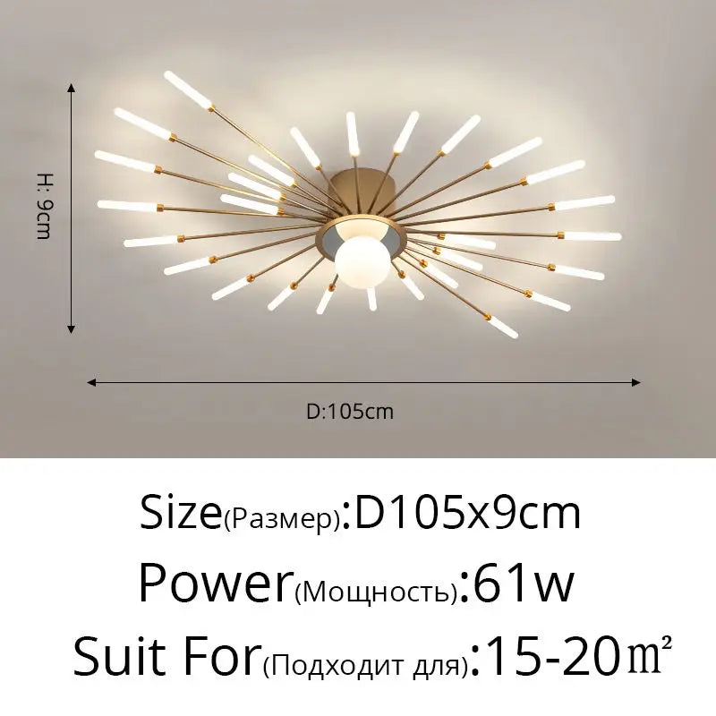 LED Chandelier Lights - Modern Indoor Lighting for Living Room, Kids Room, Bedroom