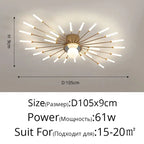 LED Chandelier Lights - Modern Indoor Lighting for Living Room, Kids Room, Bedroom