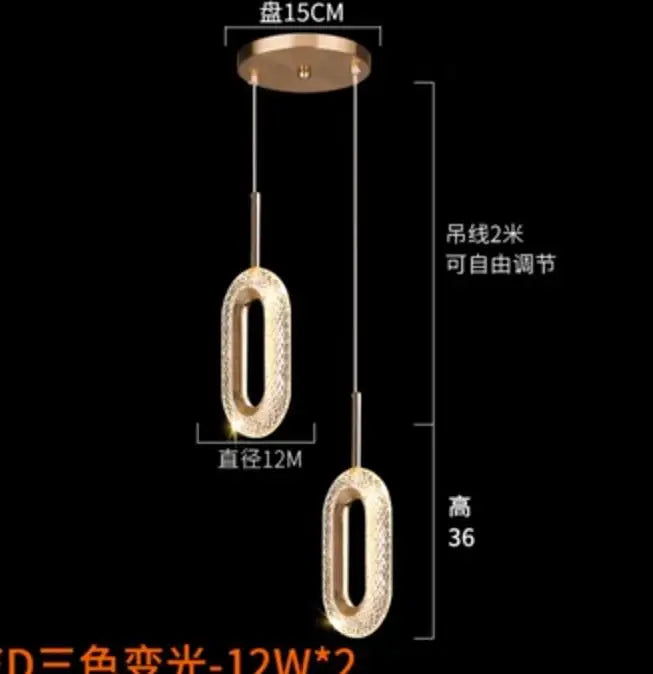 Bedside Pendant Lights | Modern Indoor Chandelier for Bedroom Ceiling Decor