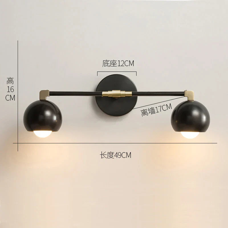 Nordic Gold Copper Wall Sconce for Modern Home Decor - Industrial Luminaire