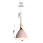 Nordic Pink Chandelier LED Pendant Light Modern Minimalist Ceiling Lamp