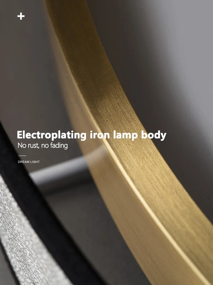 Sun Round Table Lamp: Modern Nordic Bedroom LED Ceiling Lighting