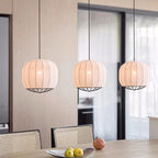 Nordic Fabric Pendant Light LED Minimalism Luminarias Bar Bedroom Lamp