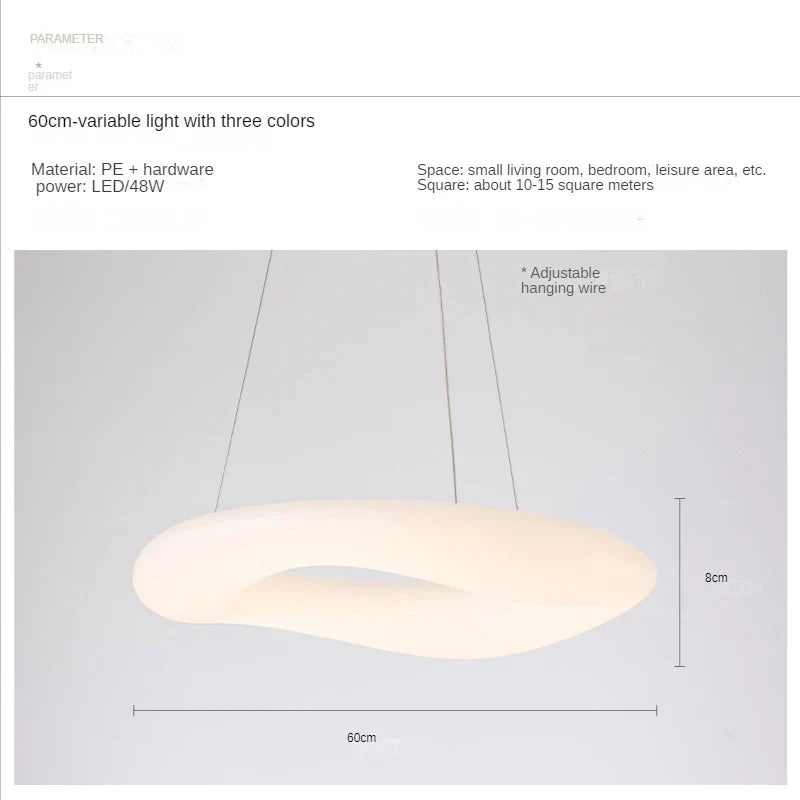 Cloud Pendant Light: Nordic Minimalist Doughnut Chandelier for Living Room & Kid's Bedroom