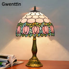 Tiffany Style Stained Glass Led Table Lamp