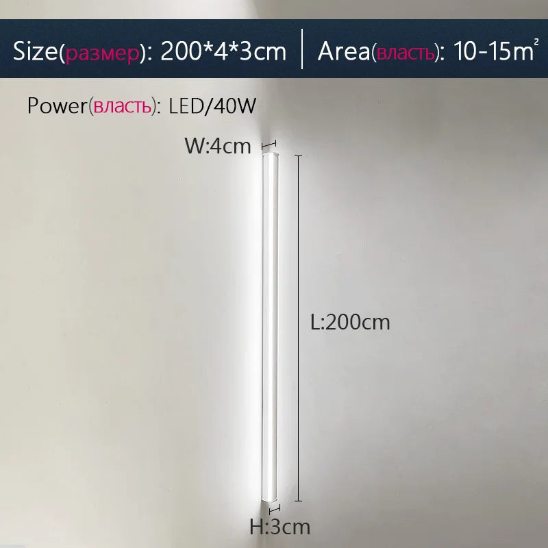 Outdoor Wall Lamp Waterproof LED Strip Light for Yard Fence Balcony Gate