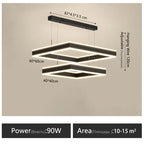 Modern LED Chandelier for Home Interior Decor Bedroom Living Room Lighting