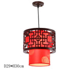 Antique Wood Pendant Lights for Dining Room, LED Living Room Decor Lighting Fixtures