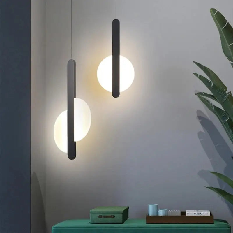 Nordic Black Pendant Lamp for Bedroom Decoration