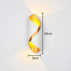 Modern Nordic Aluminum LED Wall Lamp for Living Room Bedroom Bedside Sconce