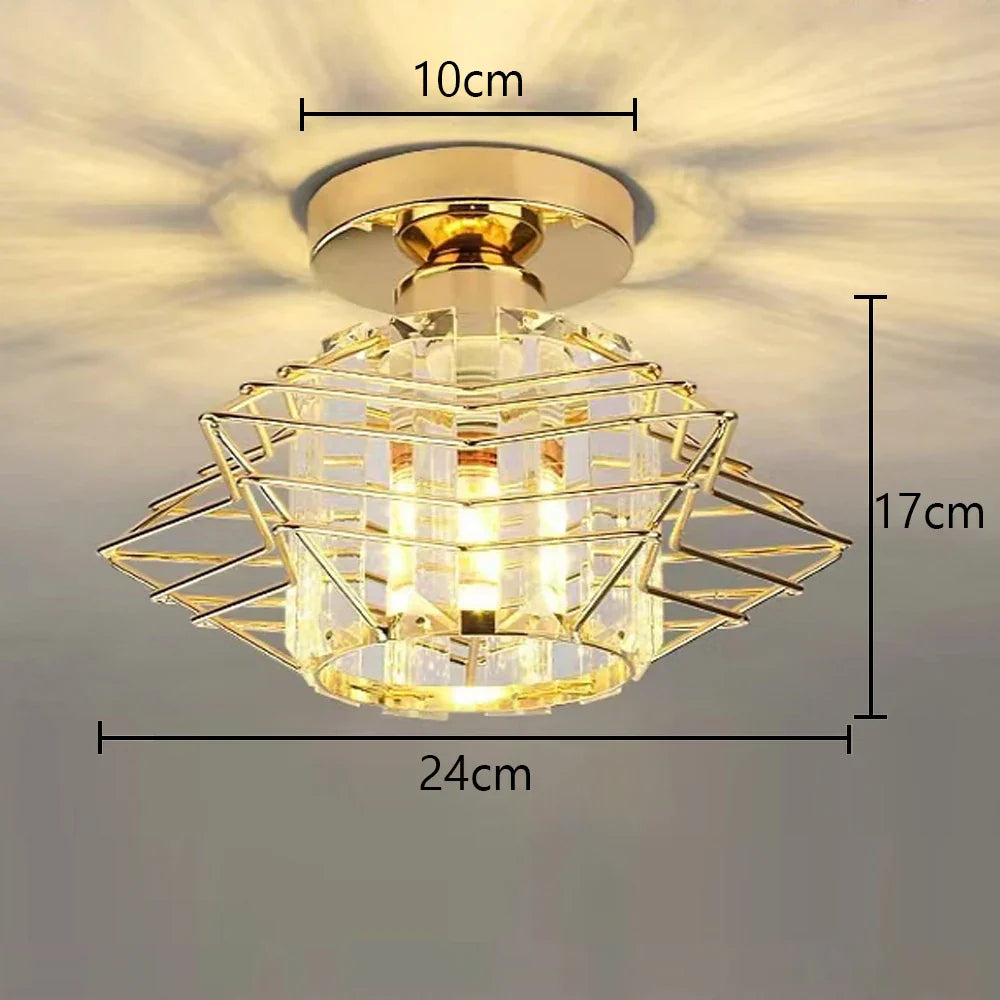 Glass Crystal LED Ceiling Chandelier for Home Decor